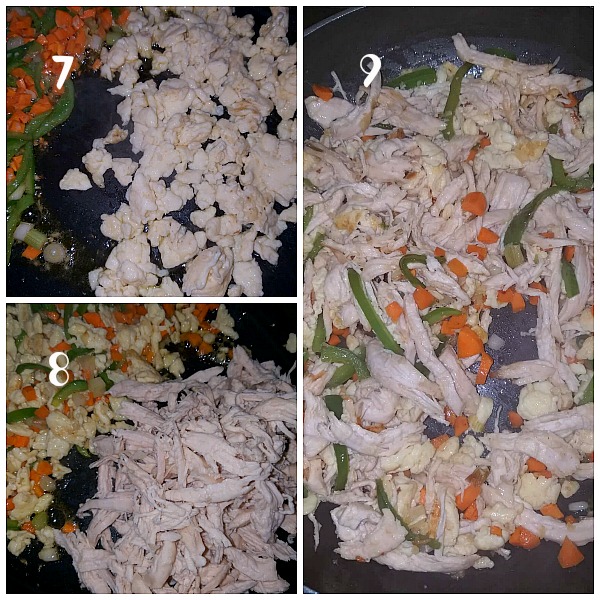 Learn how to make this easy recipe of authentic homemade chinese chicken fried rice with egg and vegetables all tossed together in a wok to make it better than takeout and just like restaurant style. #savorybitesrecipes #friedrice #chickenfriedrice #chicken #easyrecipe #betterthantakeout #chinesefood #dinnerrecipes #asian how to make chicken fried rice