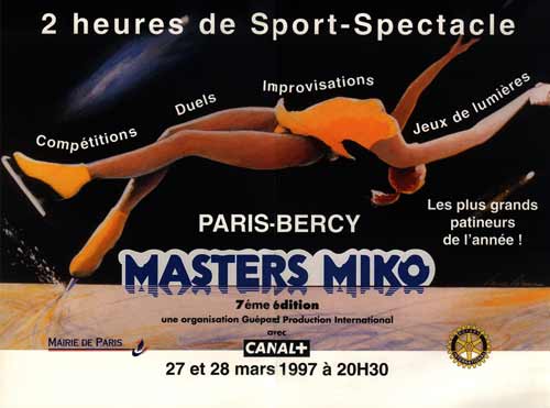 Poster for the 1997 Masters Miko professional figure skating competition in France