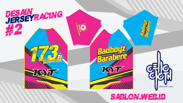 Download Free 10 Desain Inspirasi Jersey Racing Part 1 Dry Fit Printing Sublimation Sablon Kaos Online PSD Mockup Template