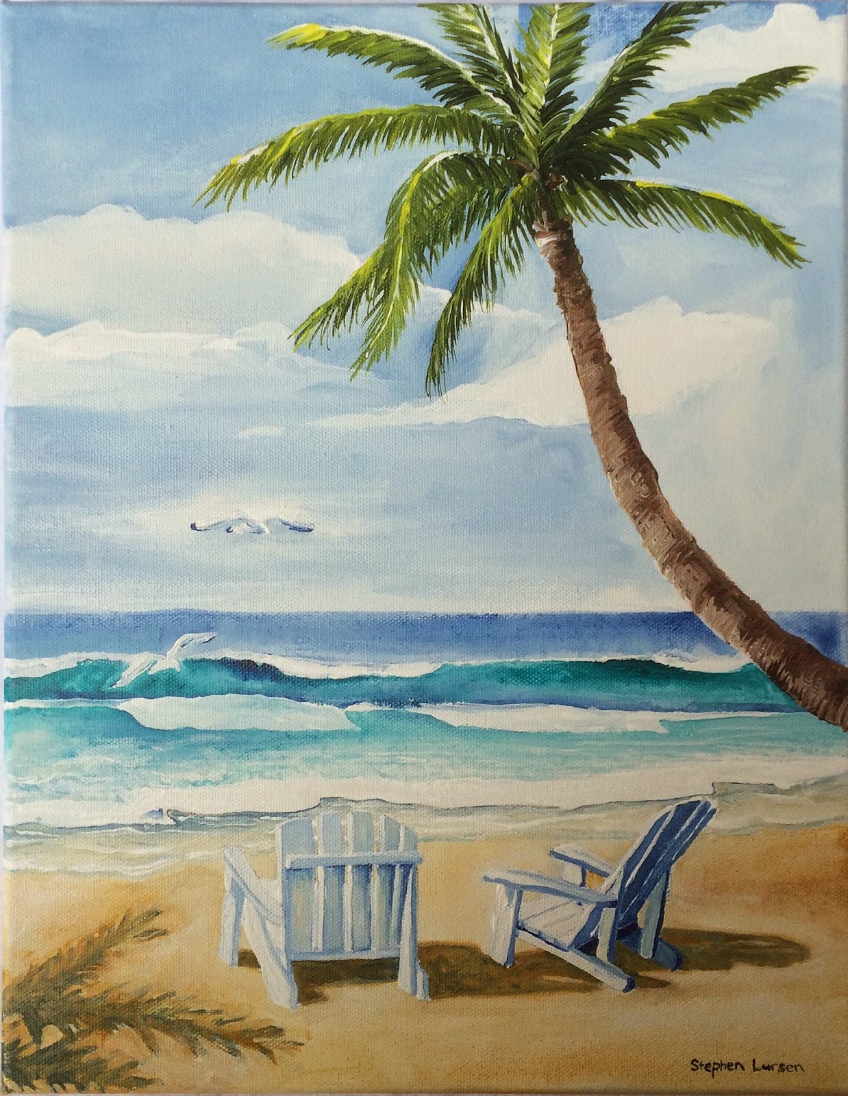 Stephen Lursen Art Beach Paintings Estrada Family Commission