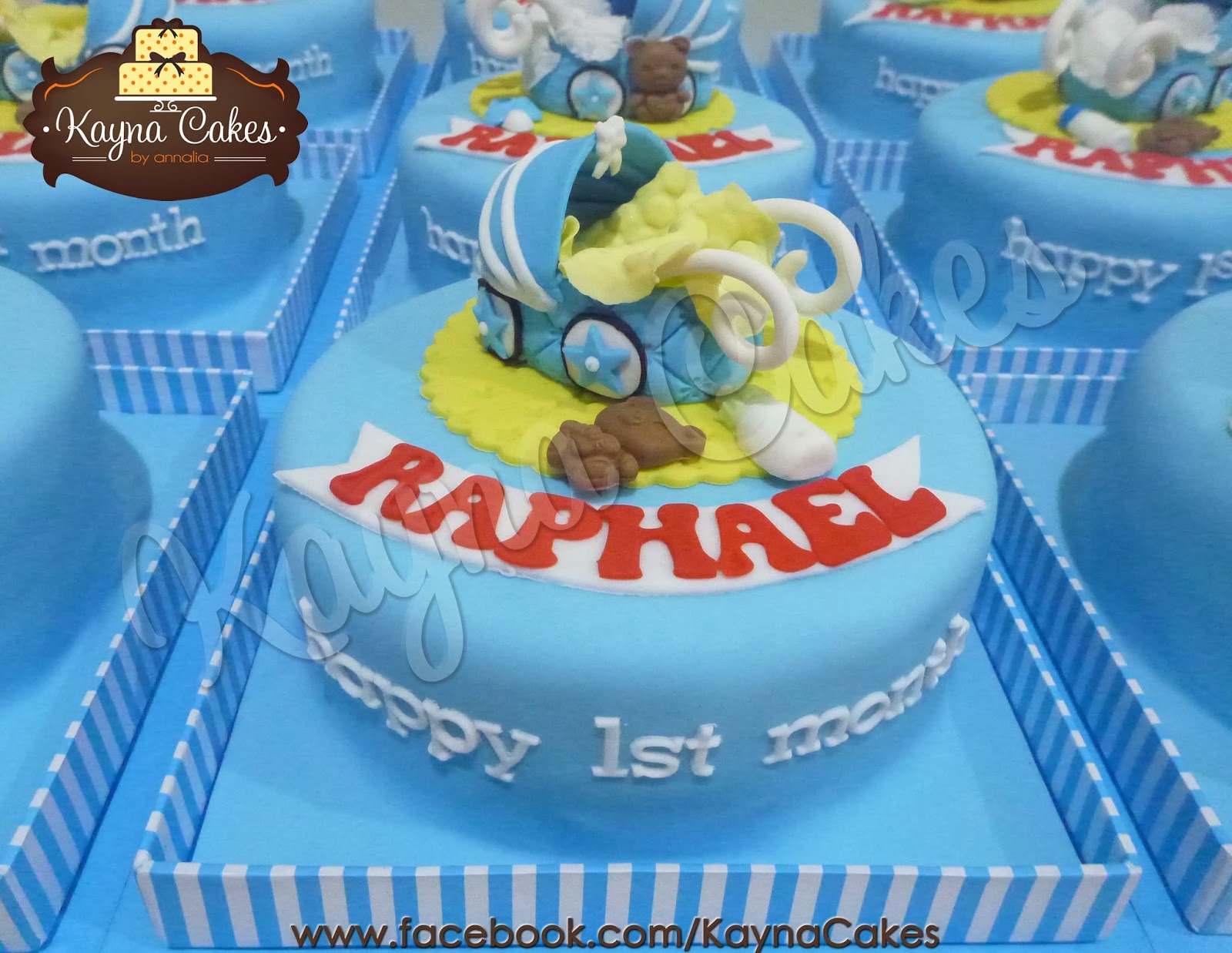 Kayna Cakes and Cupcakes Baby Raphael full month