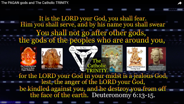 Trinitarians, stop praying to the false Catholic TRIAD TRINITY PAGAN THREE gods?