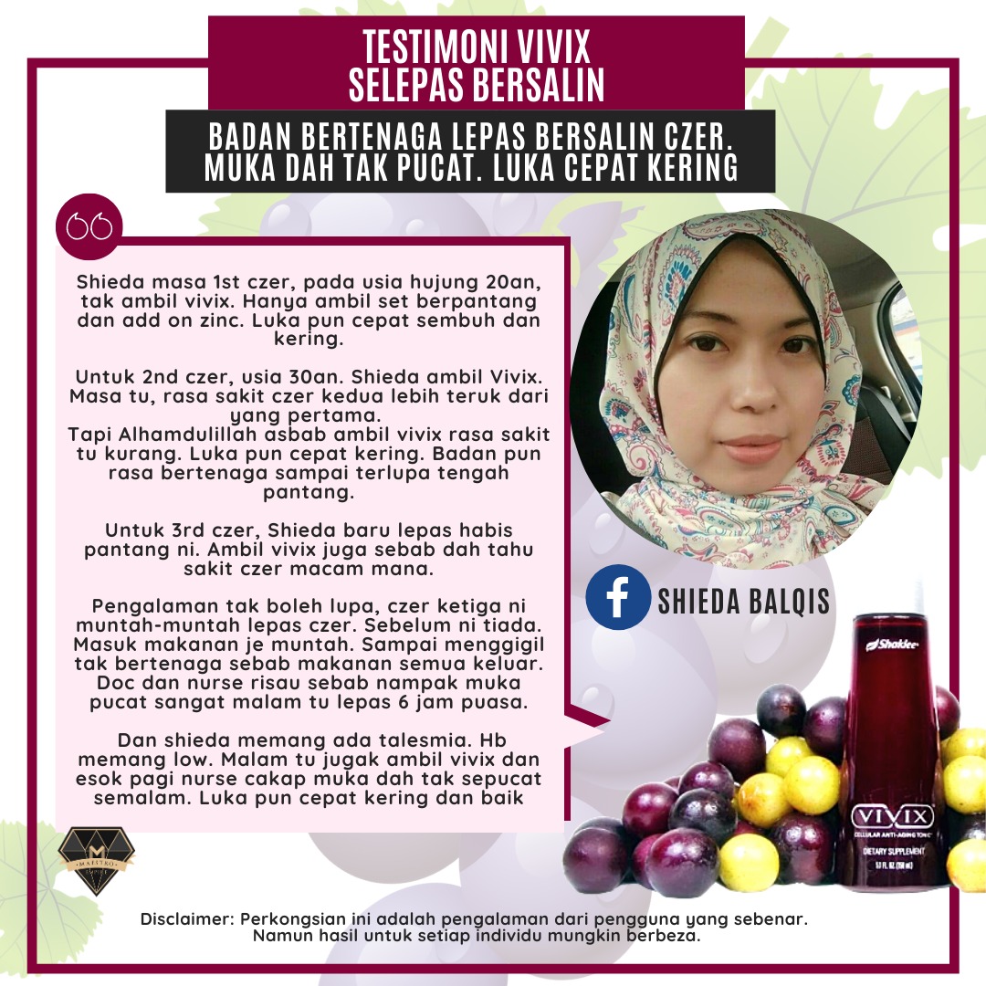 Testimoni Vivix Ibu Berpantang Selepas Bersalin Atul Hamid