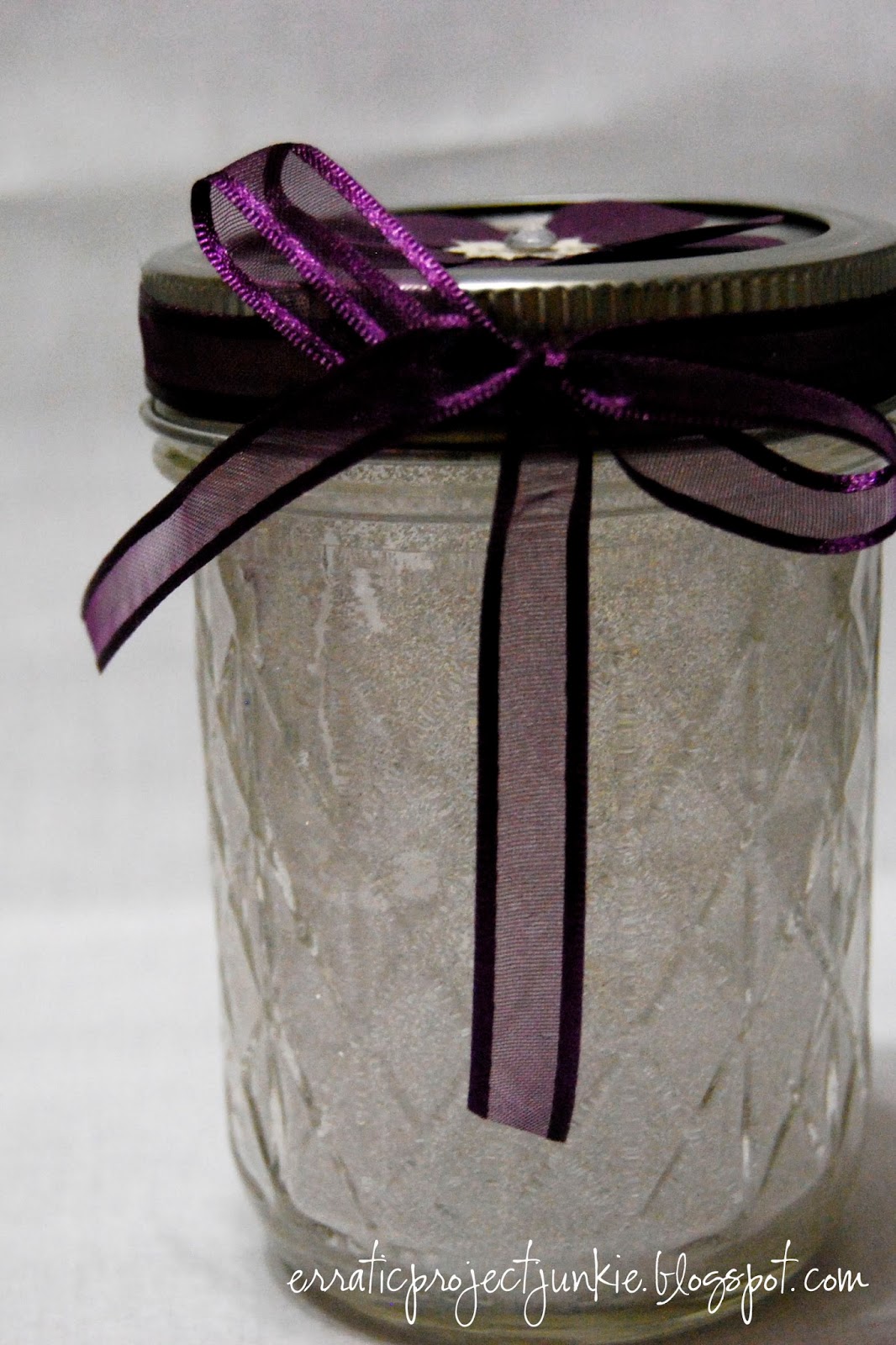 Erratic Project Junkie Glitter Glue Mason Jars
