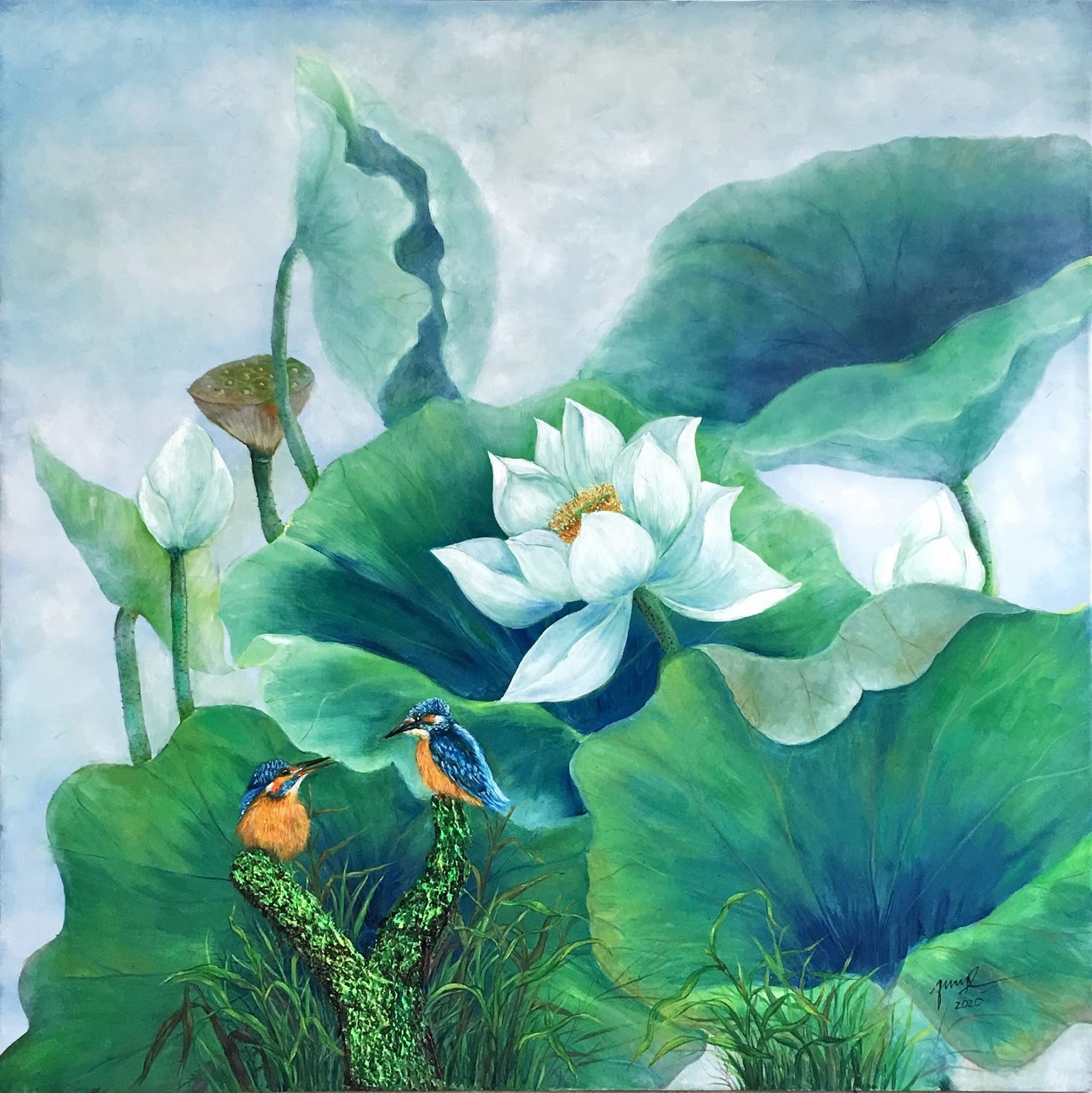 Hoa Sen trắng