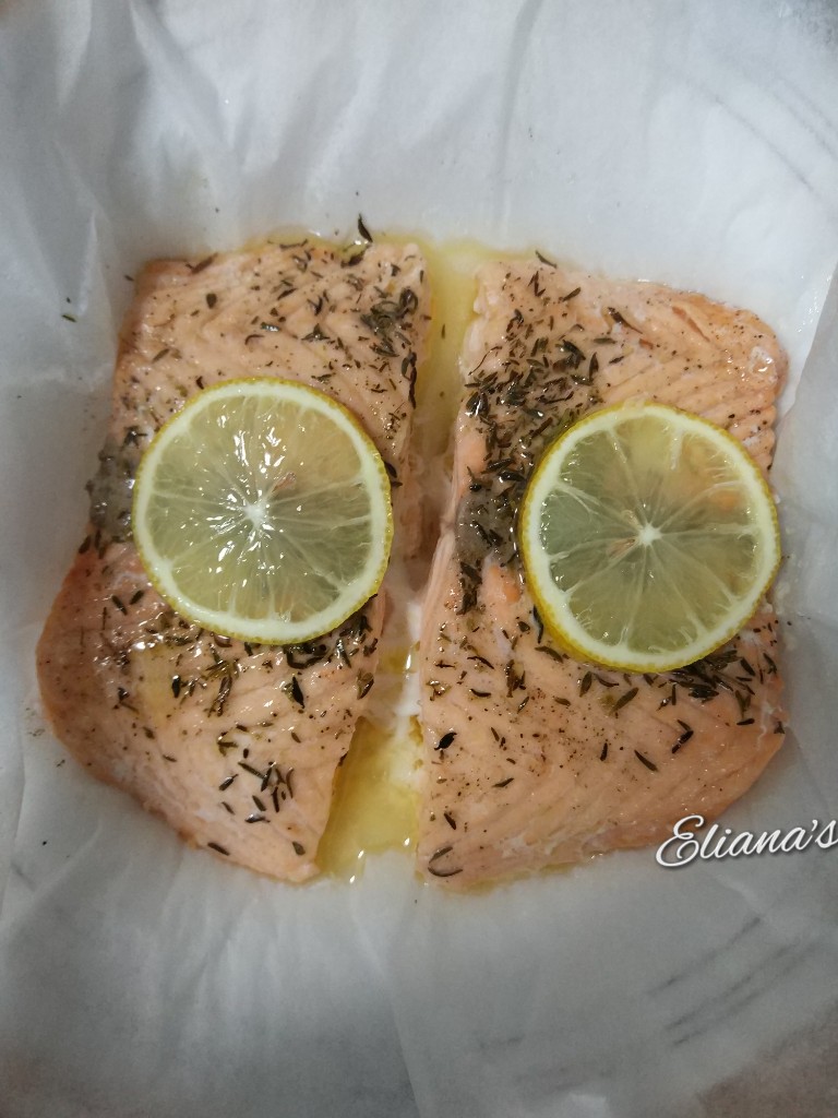 ¡Hoy Comemos en Casa! Salmón al Papillote en microondas