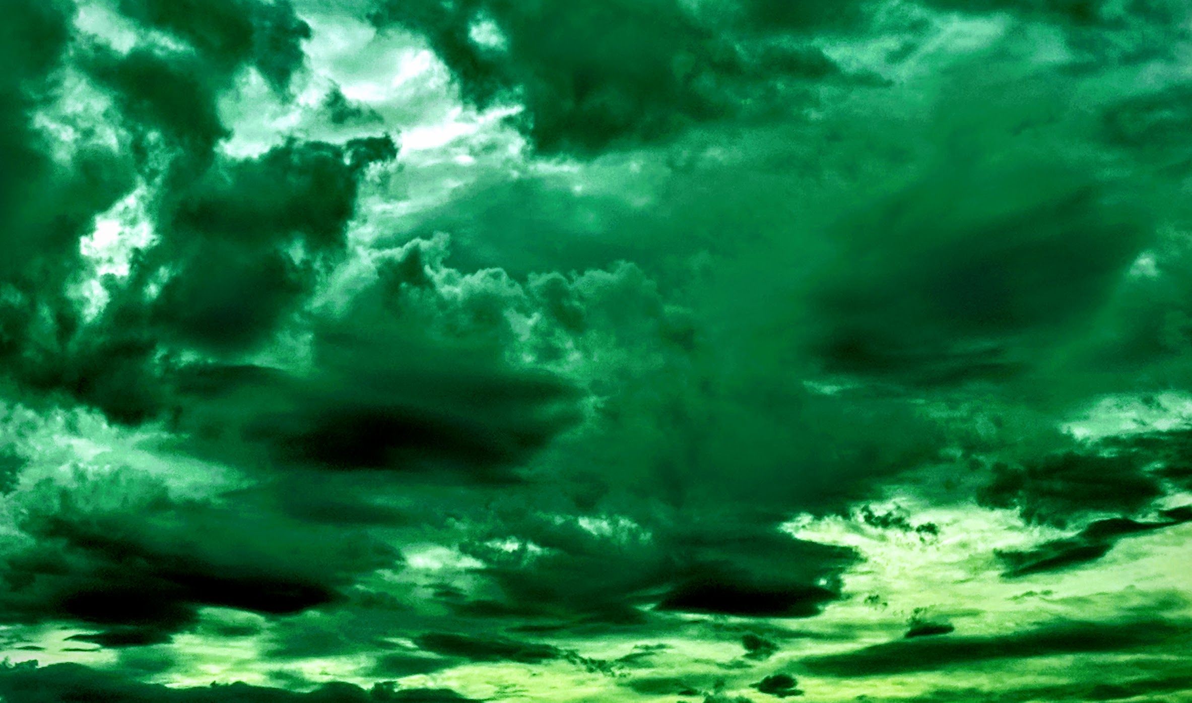 Clouds with a green edit