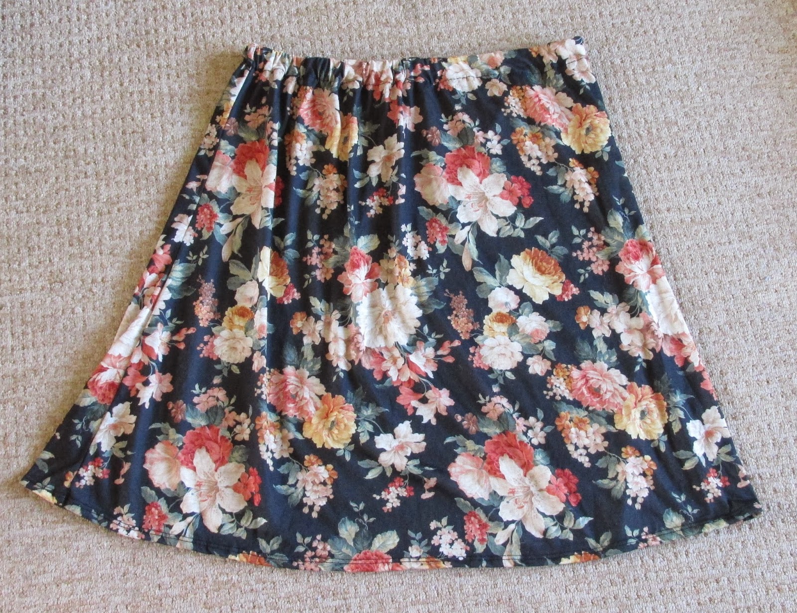 Refashion Co-op: Floral top now skirt