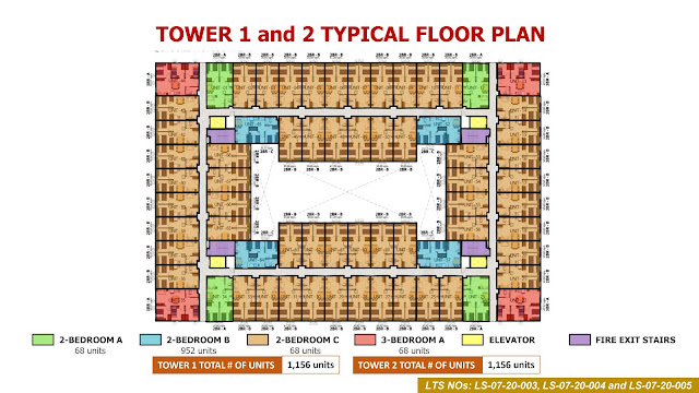 Tower 1, Tower 2 and Tower 3 Floor Plan