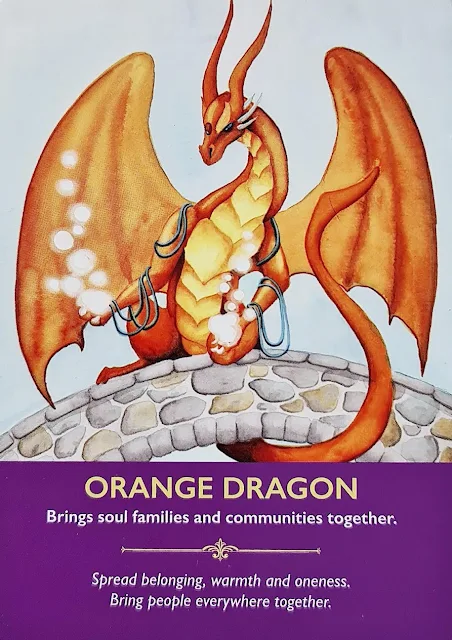 Orange Dragon - Dragon Oracle Cards