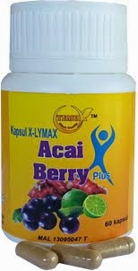 Ubat Kurus Kapsul X-Lymax Acai Berry Plus - Lulus Kementerian Kesihatan