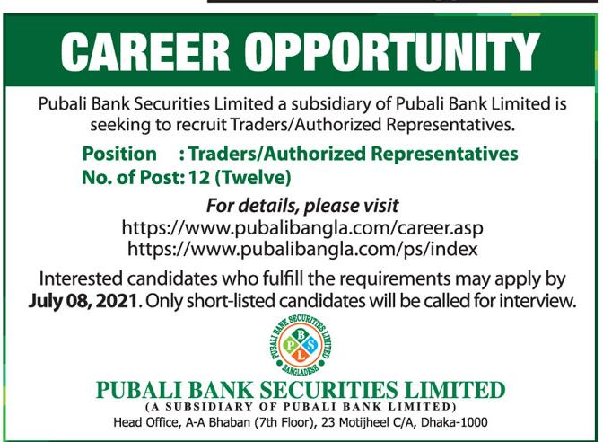 Pubali Bank Job Circular 2021