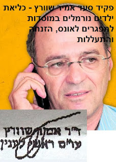 אמיר שוורץ - פקיד סעד ראשי במשרד הרווחה  - התעללות והזנחת ילדים נורמלים במוסדות מפגרים