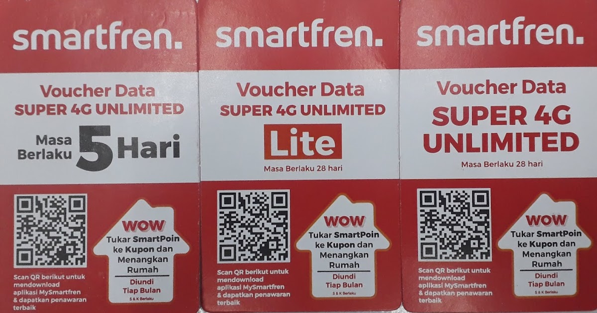 Voucher Kuota Internet Smartfren Unlimited Terbaru dan ...