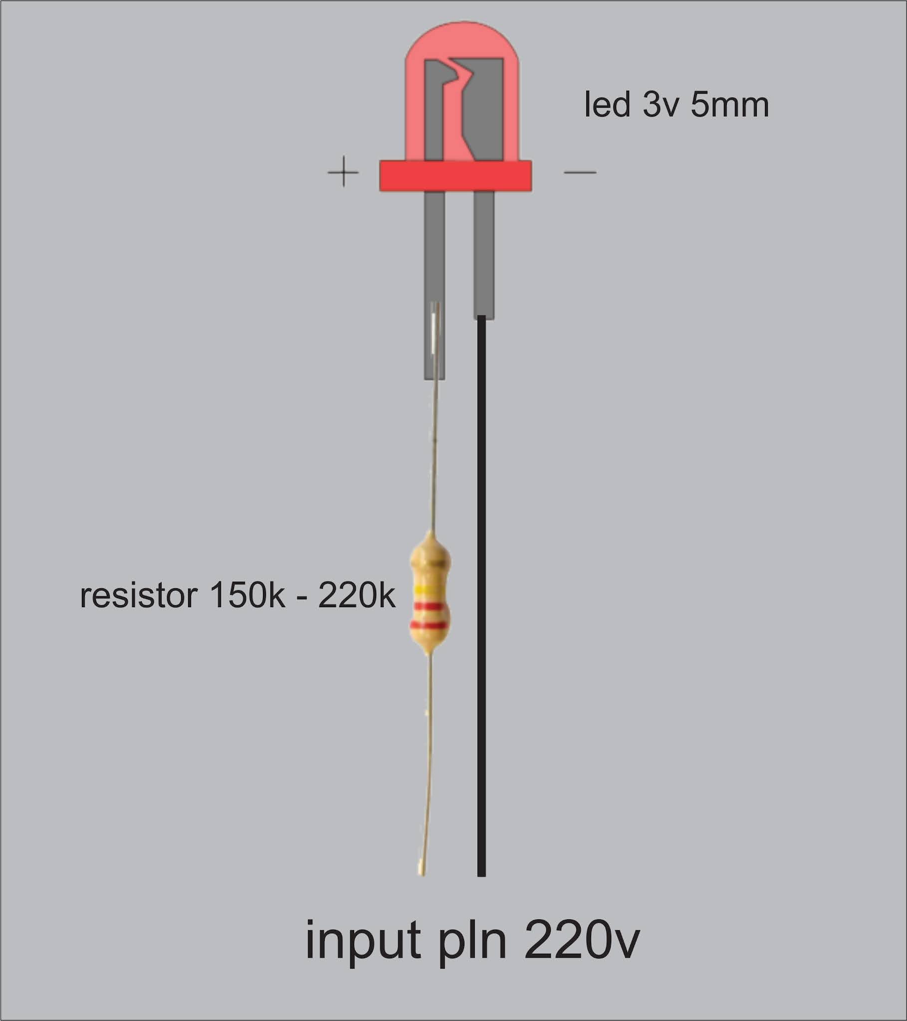 Memasang Led 3v Untuk Indicator 220v Dengan Mudah