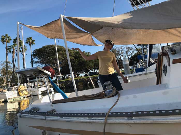 Captain Curran's sailing blog We built this cockpit awning for our