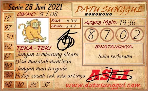 Forum Kode Syair Hongkong 28 Juni 2021 Syair Togel