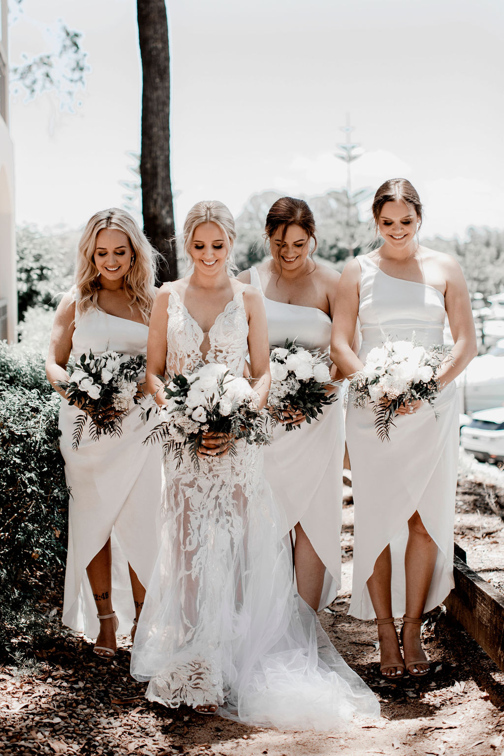 brooke and liam's white and gold wedding | to the aisle gold coast Dahlia and Grace Photography and Film weddings gold coast australia bridal gowns florals venue