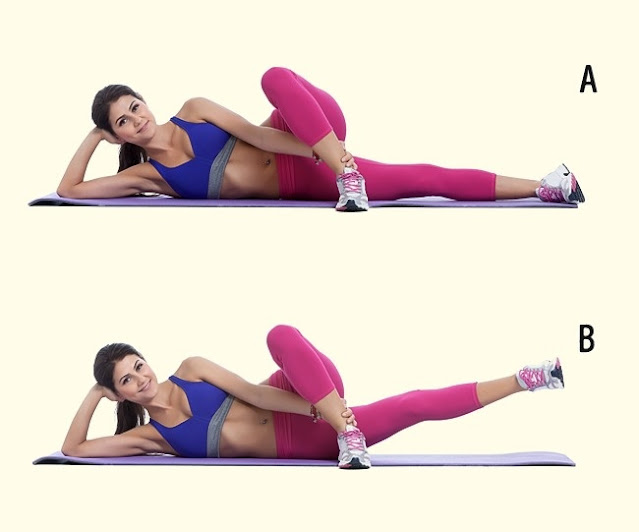 Exercises for legs, thighs and round 3 toned, seductive Leg, thigh and hip exercises 3: Inner leg lifts