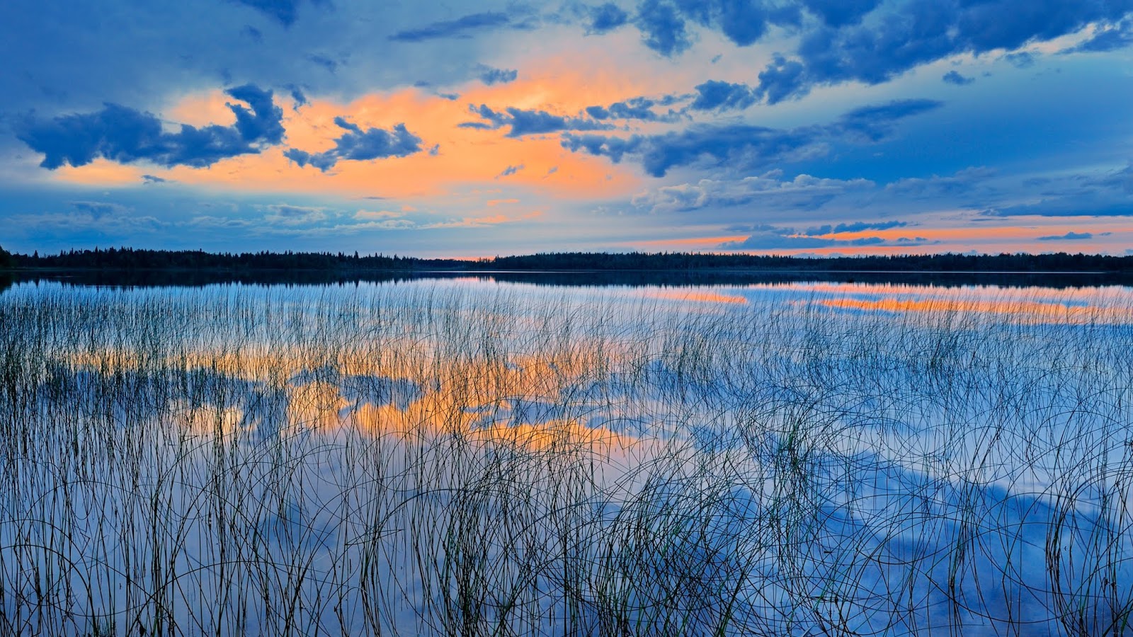 Sunset on Carey Lake, Hearst, Ontario