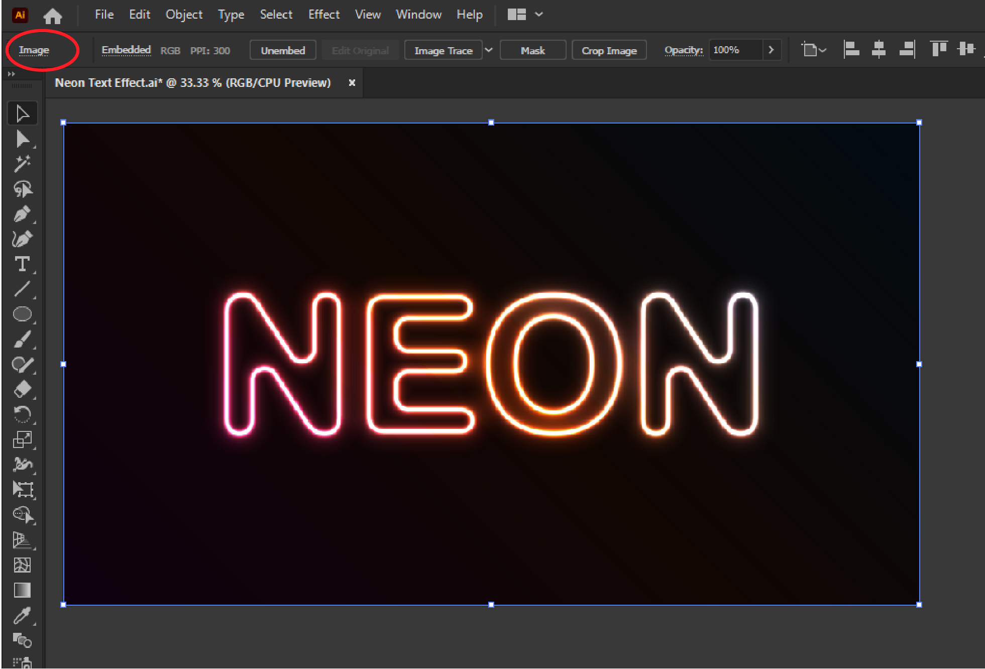 How To Create Realistic Neon Light Effect In Adobe Illustrator Tutorial