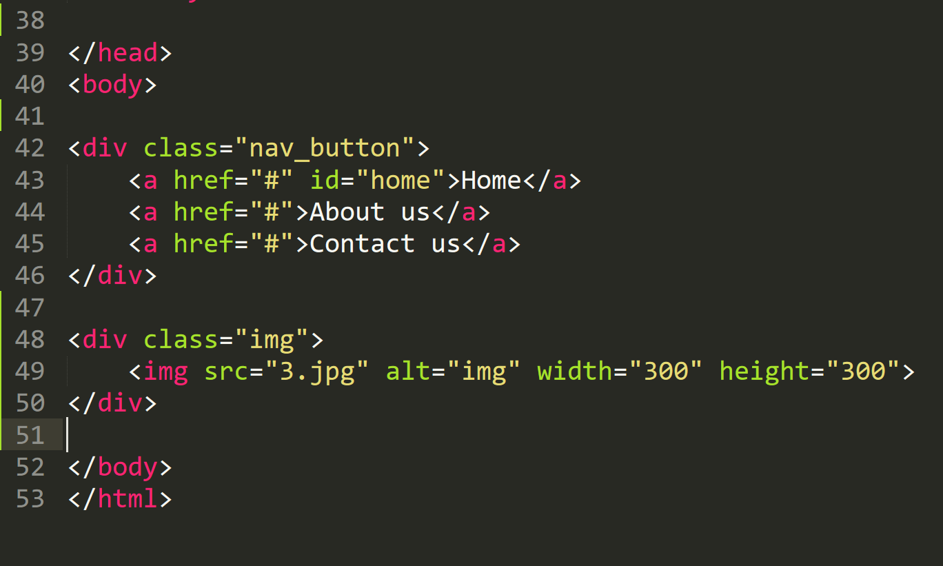 write websites in html