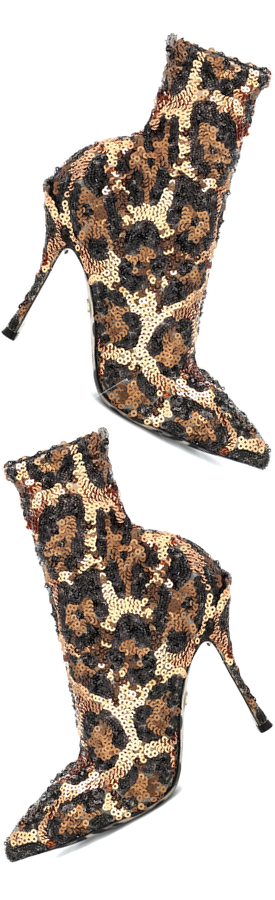 DOLCE & GABBANA Sequined Ankle Boots