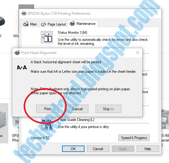 Cara Seting Alignment Printer Epson yang Hasil Berbayang Dengan Mudah