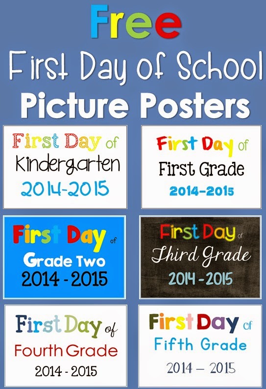 First Day Of School Photo Posters Freebie Clever Classroom Blog