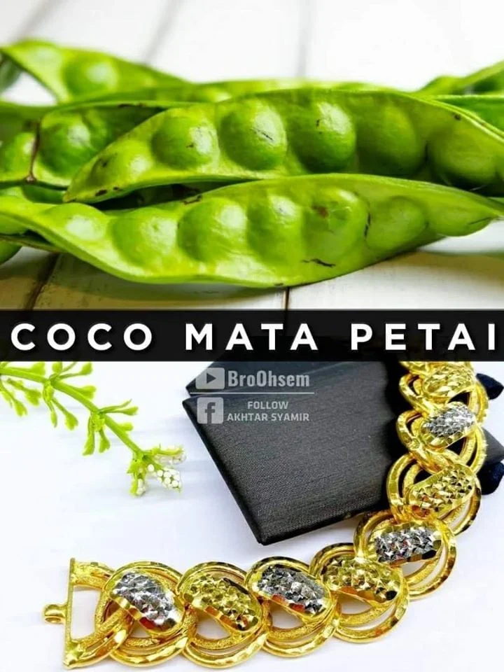 Gelang Emas Coco Mata Petai