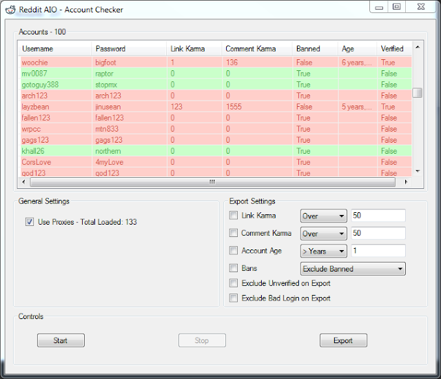 Reddit AIO Account Checker XHacking Club