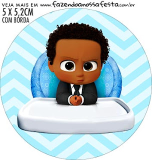 The Boss Baby Afro: Free Printable Cupcake Toppers.