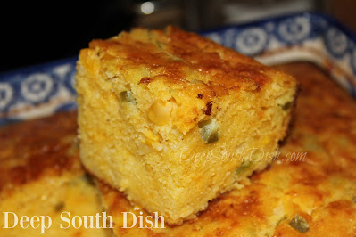 Easy to make, this tender and moist Mexican Cornbread brings a sweet heat to those Tex-Mex and Mexican meals, soups, stews and chili dishes.