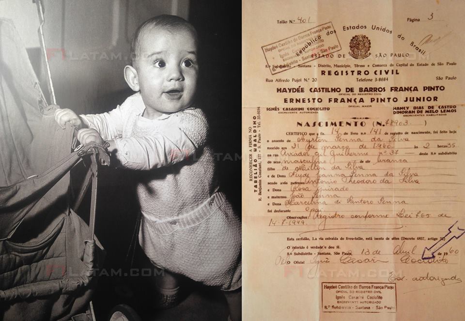 Ayrton Senna: Fotos Ayrton Senna Bebê