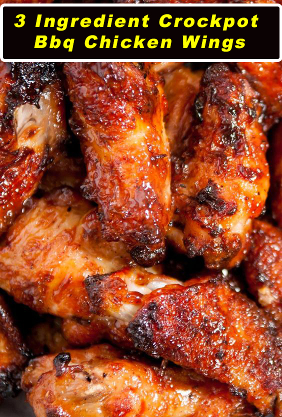 3 INGREDIENT CROCKPOT BBQ CHICKEN WINGS Recipes