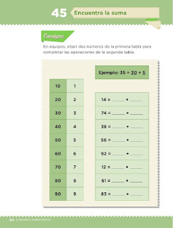 Apoyo Primaria Desafíos Matemáticos 1er Grado Bloque 4 Lección 45 Encuentra la suma