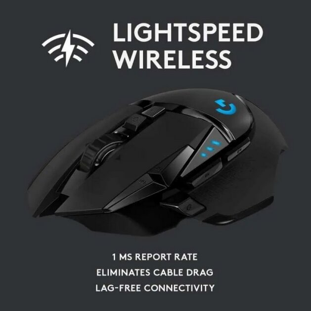 The Best Gaming Mouse Wireless Logitech G502 Lightspeed for FPS Games