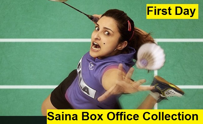 Saina First Day Box Office Collection 50 Lakhs