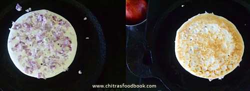 Onion uthappam recipe Onion uthappam recipe