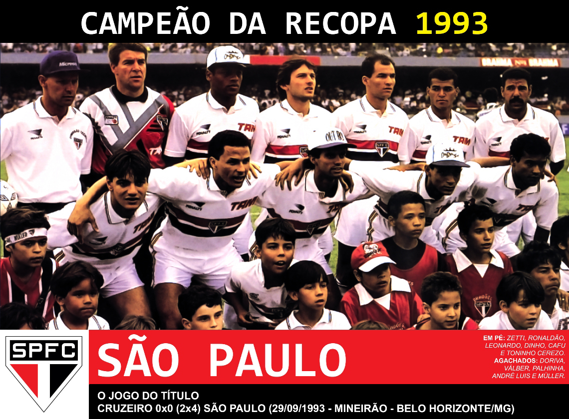 Edição dos Campeões São Paulo Campeão da Recopa SulAmericana 1993 Edição dos Campeões São Paulo Campeão da Recopa SulAmericana 1993