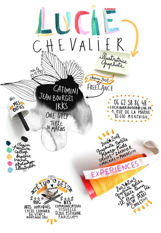 la salle 100: Exemples de CV graphiques