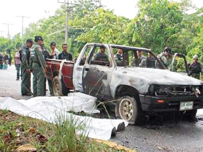 Tentera, seorang wanita ditembak di selatan Thailand