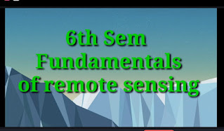 6th Sem Fundamentals Of Remote Sensing Objectives,ku study materials