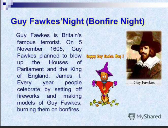 Переведи на английский ночь. Проект по английскому языку guy Fawkes Night. Ночь Гая Фокса на английском. День Гая Фокса на английском. Guy Fawkes Day проект.