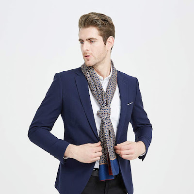 How To Wear Men's Silk Scarves