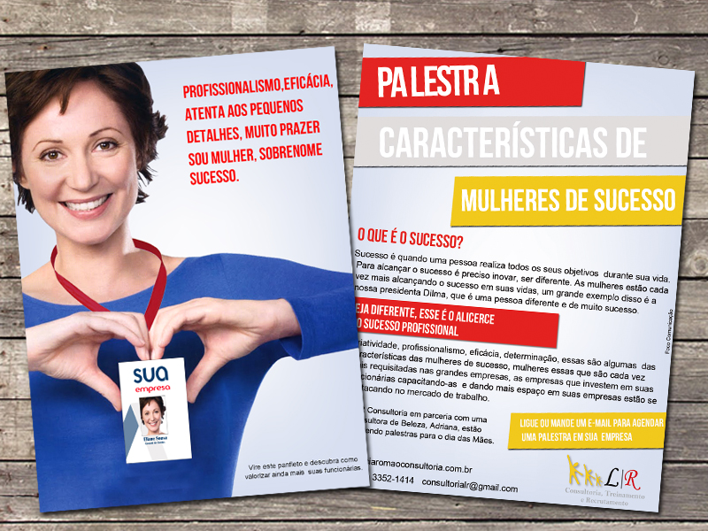 Foco Comunicação e Marketing Panfleto LR Consultoria, Treinamento e