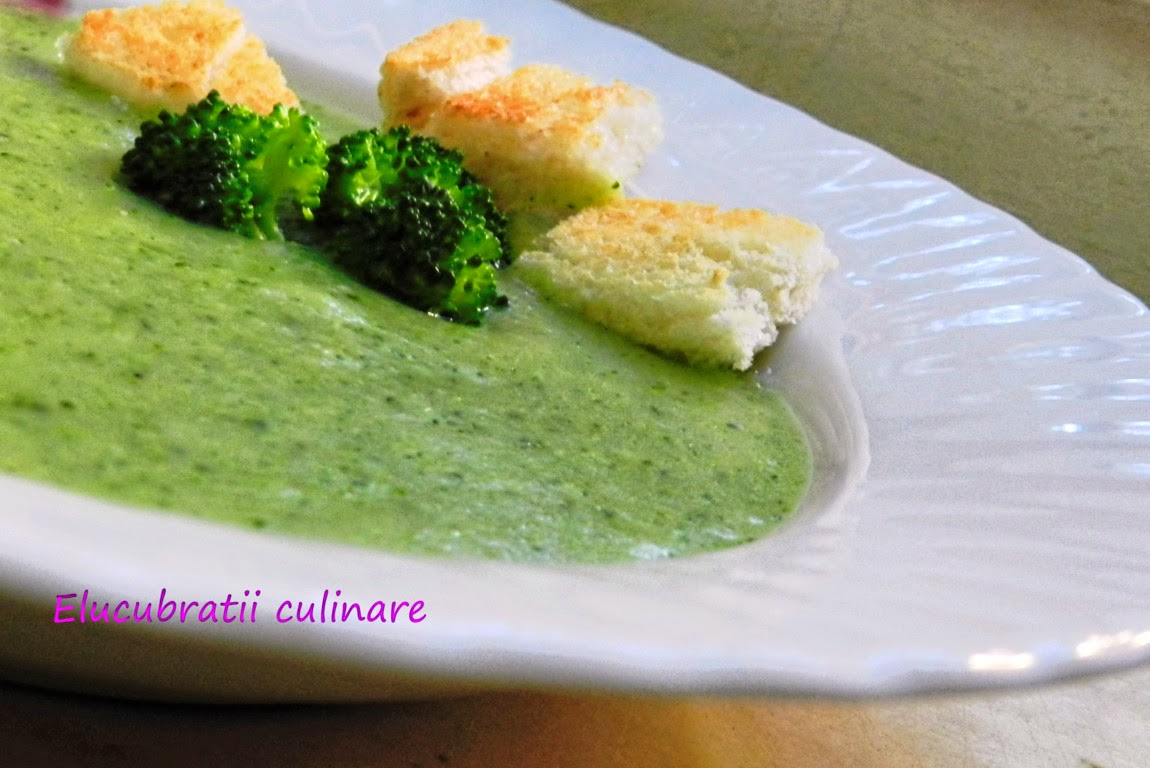 Supă cremă de broccoli - de post