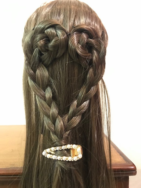 Charming Valentine Heart Shaped Hairstyle Two Ways