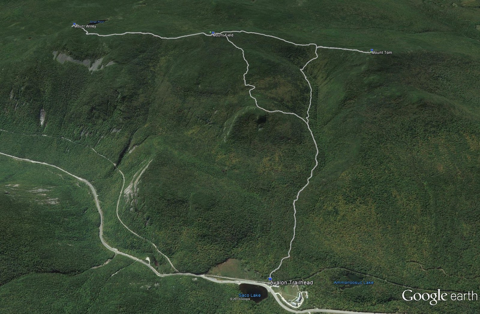 Mt Tom Nh Trail Map at Esther Parr - Tracks