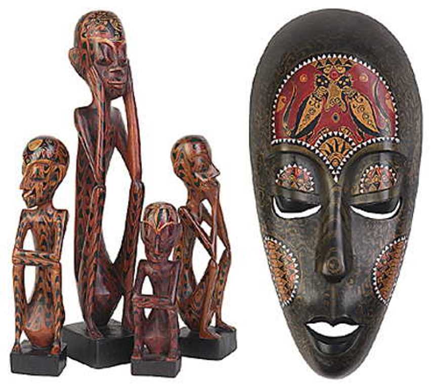 Фетишизм первобытных. Африканские маски. Африканские статуэтки из дерева. Африканские маски из дерева. Этнические маски.